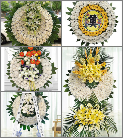 河南南阳新野县上庄乡老龙镇花圈速递